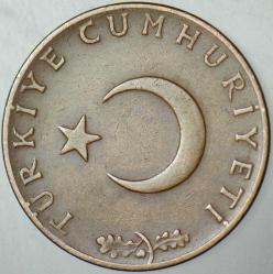 TÜRKİYE CUMHURİYETİ 10 KURUŞ 1968.