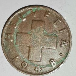 İSVİÇRE  1948  2 RAPPEN