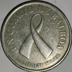 PANAMA   2008   1/4   BALBOA    HATIRA Meme Kanseri Bilinçlendirme