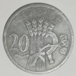 BOHEMYA VE MORAVYA  1944   20  HELLER