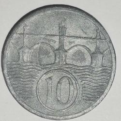 BOHEMYA VE MOROVYA  1941  10 HELLER