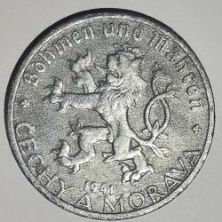 BOHEMYA VE MOROVYA  1941  10 HELLER