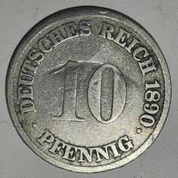 ALMANYA  1890 G    10  PFENNIG