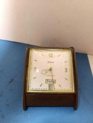 MS5----- MÜHLHEİM PİRİNÇ KASA OTOMATİK ALMAN MASA SAATİ--ÇALIŞMIYOR