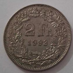 İSVİÇRE 1993 2 FRANC