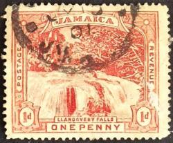 +++  JAMAICA LLANDOVERY ŞELALESİ      1900   1D   - DAMGALI , HALİYLE