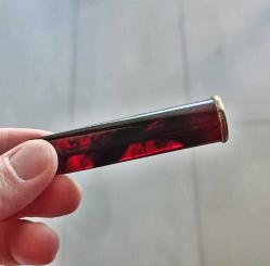 Antika  Altın Dolgu Cherry Amber Bakalit Katalin Ağızlık Orjinal Kutusunda