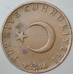 TÜRKİYE CUMHURİYETİ 10 KURUŞ 1969.