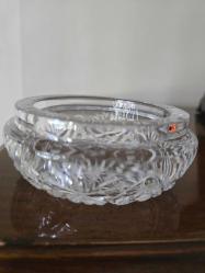 Vintage kesme kurşun  kristal cam eşya, şekerlik. Kapaksız