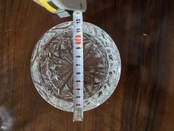 Vintage kesme kurşun  kristal cam eşya, şekerlik. Kapaksız