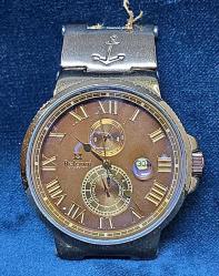 Çin Üretimi Dijital 46 mm Kasa Kol Saati, Çalışır Durumda Kayışı Yok Küçük Kadranlar İşlevsel Değildir