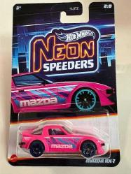 Mazda RX7 1/64 Ölçek 7 cm Lisanslı Hot Wheels Neon Speeders Series Diecast Araç