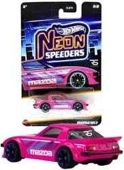 Mazda RX7 1/64 Ölçek 7 cm Lisanslı Hot Wheels Neon Speeders Series Diecast Araç
