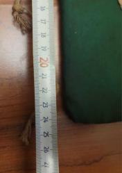 ESKİLERDEN EL DİKİMİ AY YILDIZLI KESE.