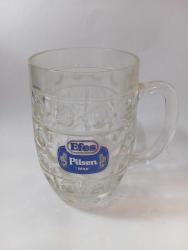 1 lt Efes Pilsen kulplu bardak Koleksiyon Dekorluk kullanımlık Eskilerden Resimlerdeki haliyle ile satista Kırık atık çatlak yok