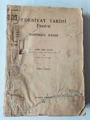 Edebiyat Tarihi Dersleri - Tanzimata Kadar