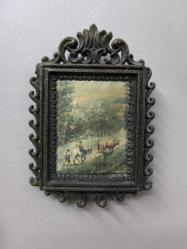 Antika İtalyan İpek Tablo