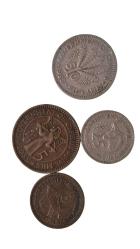 1955 YILI 3-5-25-50 MİLS KIPRIS KOLEKSİYONLUK