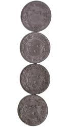 1327 (1909)3-4-5-6 yılları  mehmet reşat 20 para lotu