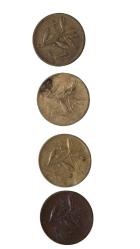 1961-62-63 pirinç 1963 bronz 1 kuruş lotu