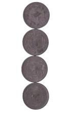 1327 (1909)3-4-5-6 yılları mehmet reşat 20 para lotu