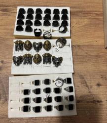 ÇELİK YÜZÜKLER 52 Adet toplu olarak satılık