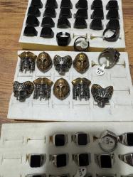 ÇELİK YÜZÜKLER 52 Adet toplu olarak satılık