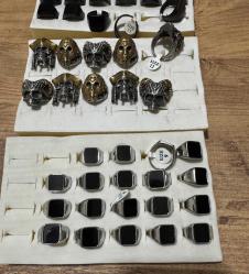 ÇELİK YÜZÜKLER 52 Adet toplu olarak satılık