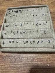 Çeşit çeşit mini çelik küpeler 48 Adet Toplu olarak satılık