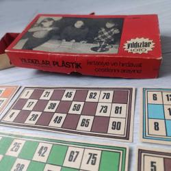 Vintage...  12 Adet Tombala Kartı ve Kutusu