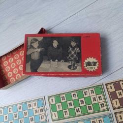 Vintage...  12 Adet Tombala Kartı ve Kutusu