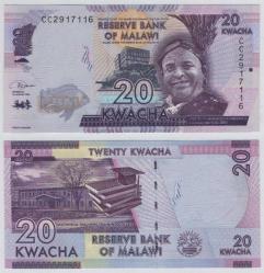 Malavi 2020 Yılı 20 Kwacha ÇİL