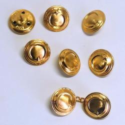 LOT.9 » Kara Kuvvetleri Komutanlığı K.K.K 8 Adet Askeri Kol Düğmesi Aksoy - 2007