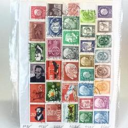 LOT.11 » Almanya 66 Adet Karışık Pul - Kartelada