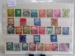 Almanya 66 Adet Karışık Pul - Kartelada