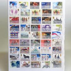 LOT.15 » İngiltere 45 Adet Karışık Pul - Kartelada