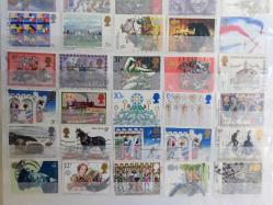 İngiltere 45 Adet Karışık Pul - Kartelada