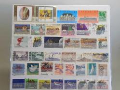 Kanada 69 Adet Yabancı Pul - Kartelada