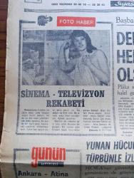Ankara Gazetesi - Turkish Newspaper - 21 Ağustos 1976 - günün meselesi Ankara Atina gerginliği artıyor - sinemada seks furyası - sinema televizyon rekabeti - Süleyman Demirel mücadelemiz her şoförün arabası olsun mücadelesidir - Yunan hücum botu Hora'yı dürbünle izleyebiliyor - Adalet Partisi ilk Kongresi yarın başlıyor - turizm şirketleri - bebek belediye gazinosunda Hamiyet Yüceses Öztürk Serengil Feri Cansel Ayten Alpman - Gar gazinosunda Zeki Müren Mine Mutlu Edip Akbayram Ajda Pekkan Pakize Suda - Taşlık gazinosunda Gönül Yazar Ahmet Özhan Müjdat Gezen Seyyal Taner - televizyonda bugün - Kara Şahin filmi başrolde Behçet Nacar Güneş sinemasında - bakır delikanlı filmi fitaş sinemasında - Şişli Beşiktaş Kadıköy sinema programı - Gündüz Gölünü bahara övgü yazan Nüvit Özdoğru - Rauf Denktaş Kıbrıslı Türkler artık Rum yönetiminde yaşamayacak dedi - Kıbrıs'ta eğlence yerleri - Kıbrıs yemekleri - Kıbrıs'ta konaklama yerleri - Libya kıbrıs'taki Türkleri destekliyor - Oğuzhan Asiltürk