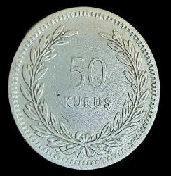 1947 50 kuruş gümüş 4gr