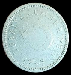 1947 50 kuruş gümüş 4gr