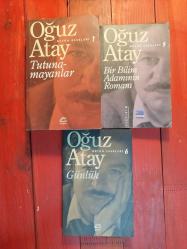 OĞUZ ATAY 3 KİTAP (TUTUNAMAYANLAR / Bir Bilim Adamının Romanı - Mustafa İnan, Günlük)