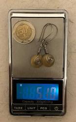 El İşçiliği Gümüş Serpantin (Serpentine) Küpe