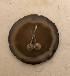 El İşçiliği Gümüş Serpantin (Serpentine) Küpe