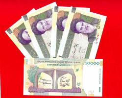 5 Adet IRAN 50.000 RİAL 2019 UNC ÇİL