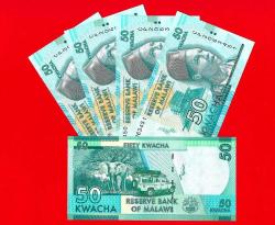 5 Adet MALAWI 50 Kwacha, 2020, P-64-New, UNC  ÇİL