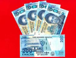 5 Adet Malawi, 200 Kwacha, 2021, P-60-New, UNC  ÇİL