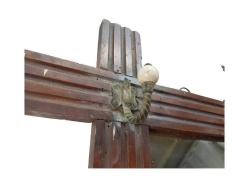 OSMANLI DÖNEMİ RUM İŞİ AHŞAP AYNA