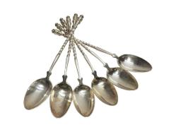 OSMANLI DÖNEMİ DECUGİS TÜCCAR DAMGALI ÇAY KAŞIĞI SETİ