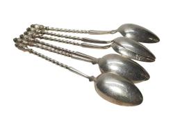 OSMANLI DÖNEMİ DECUGİS TÜCCAR DAMGALI ÇAY KAŞIĞI SETİ